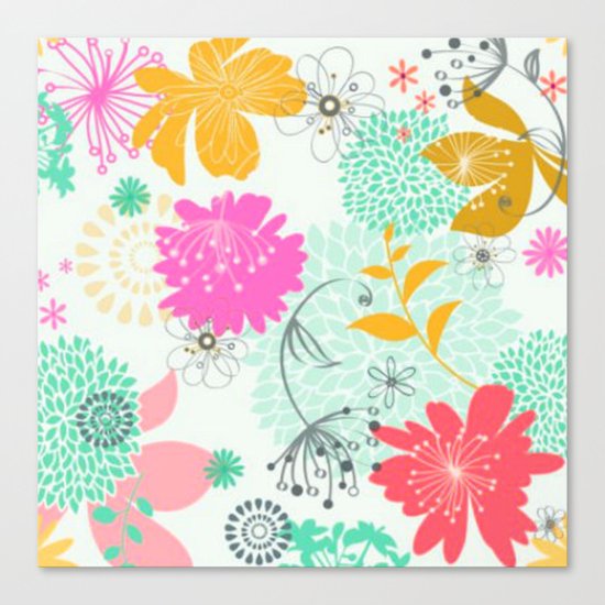 Floral vector pattern best idea Canvas Print