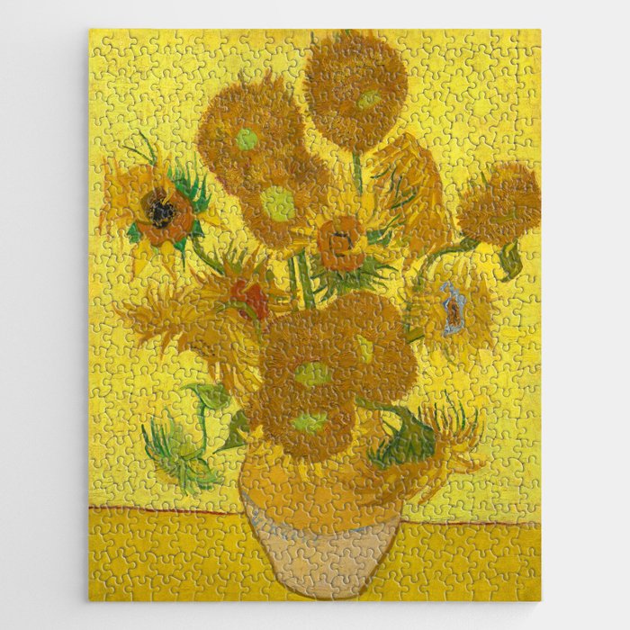 Sunflowers, 1889 by Vincent van Gogh Jigsaw Puzzle