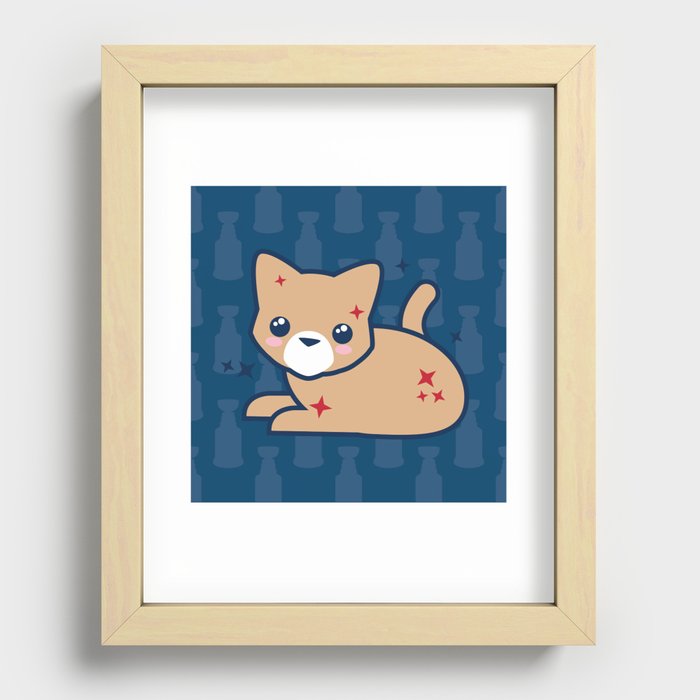 Florida Kitty Recessed Framed Print