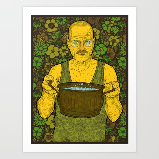 Cook (green) Art Print