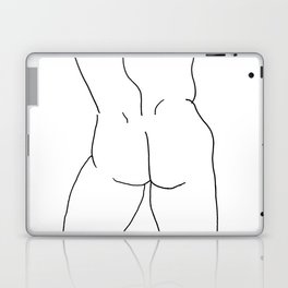 Curved Male Back Laptop Skin