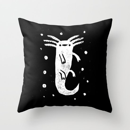Axolotl Throw Pillow