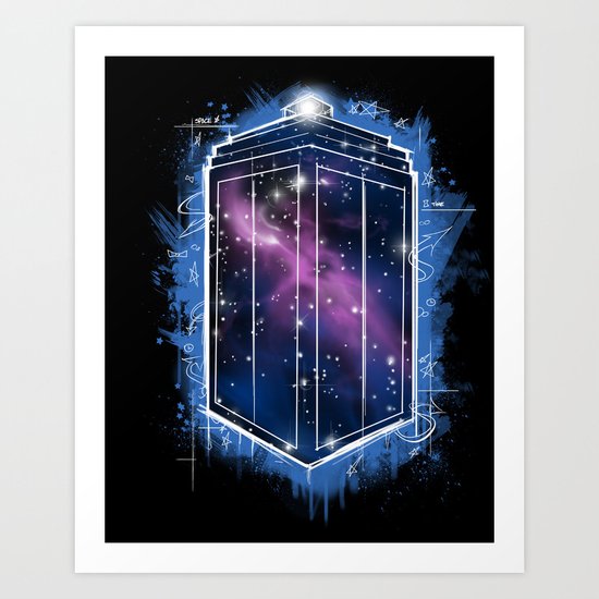 Time, Space, and Graffiti Art Print
