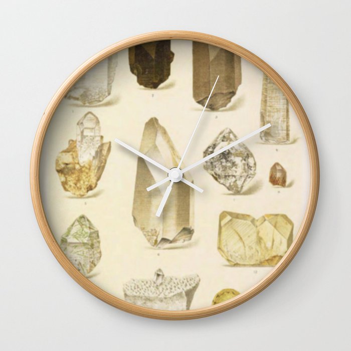 Quartz Crystals Wall Clock