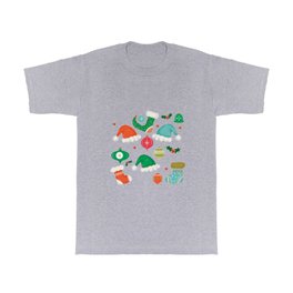 Christmas Merry and Bright Grey-Stockings  T Shirt
