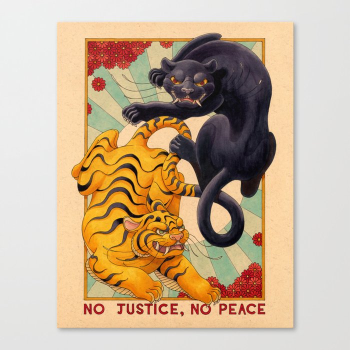 No Justice, No Peace Canvas Print