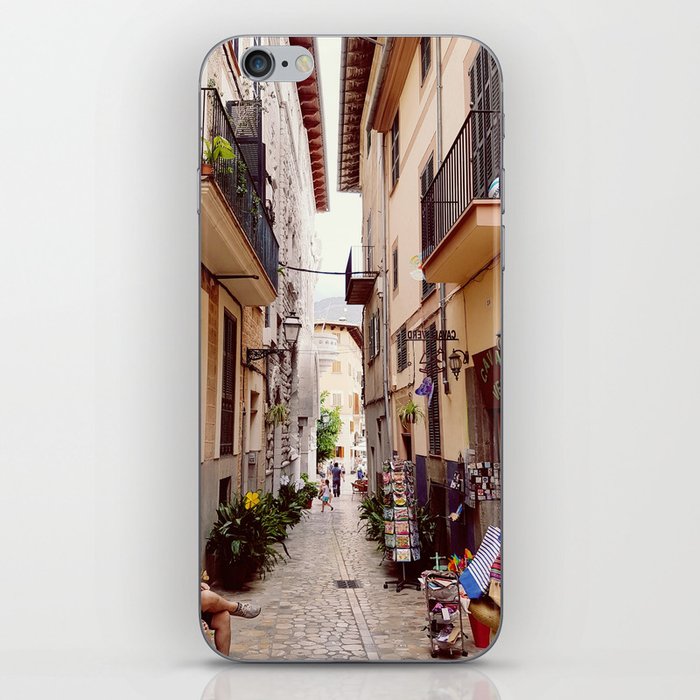 Spain Photography - Narrow Street With Apartments iPhone Skin