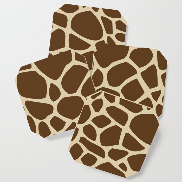 Giraffe Print Pattern Coaster