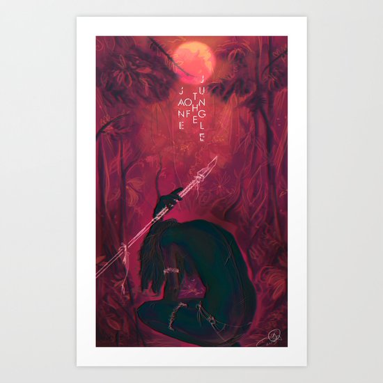 Jane Of The Jungle Art Print