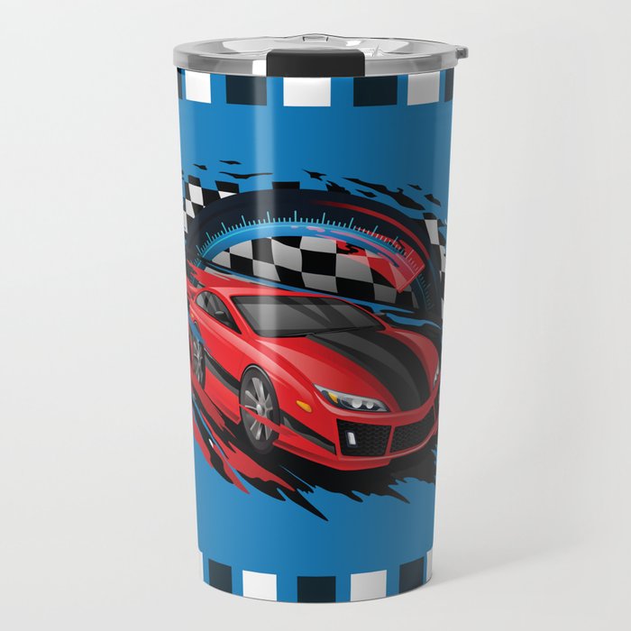 Race Car Travel Mug