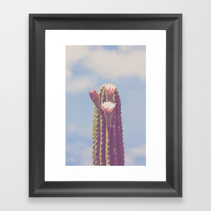 Happy Cactus  Framed Art Print