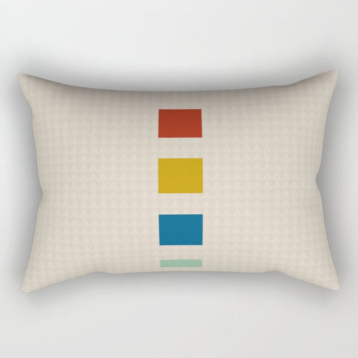 four elements || tweed & primary colors Rectangular Pillow
