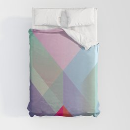 Colored layers overlapped. Duvet Cover