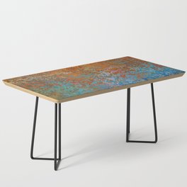 Vintage Rust, Terracotta and Blue Coffee Table