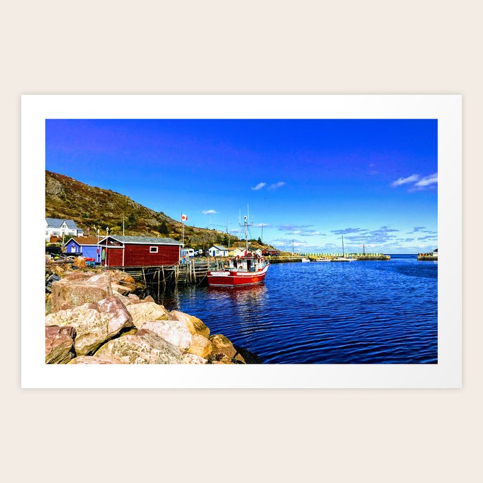 Petty Harbour Maddox Cove Art Print by Craig Arnold Society6