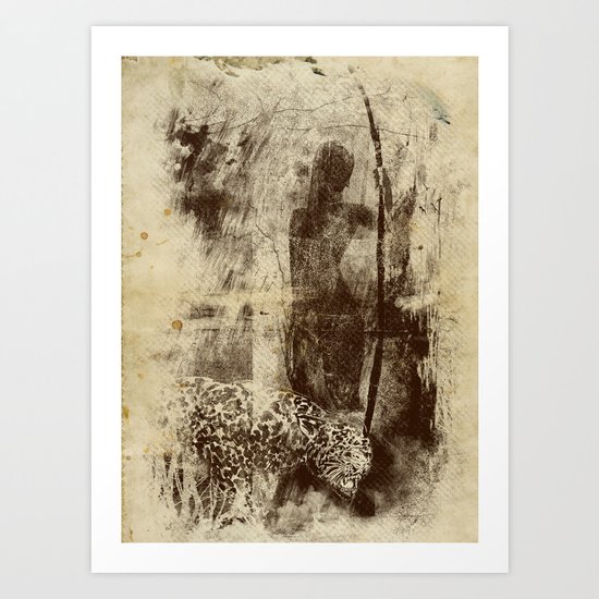 paleo warrior Art Print