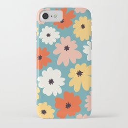 Colorful Flowers Pattern iPhone Case