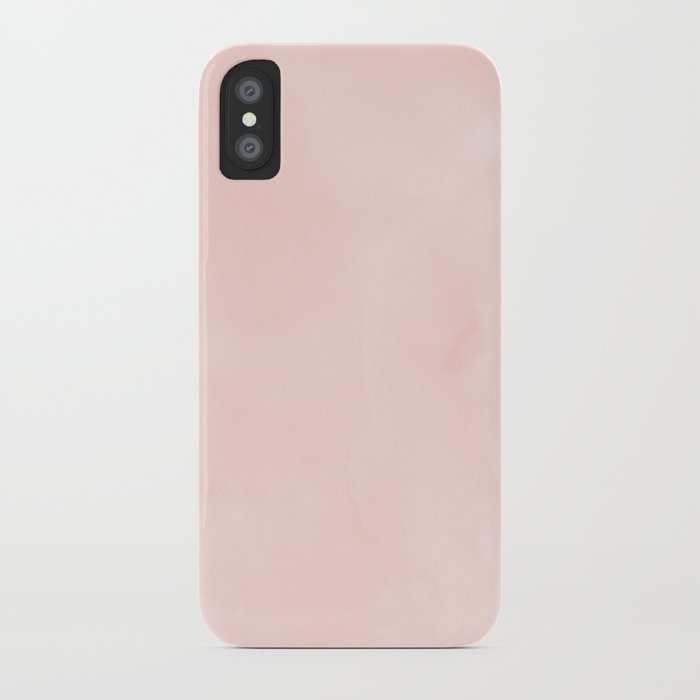 seashell pink watercolor iphone case