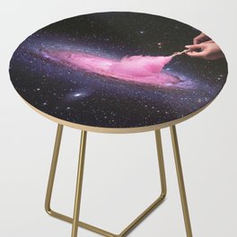 Cosmic Cotton Candy - Pink Stardust Side Table
