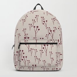 Beautiful red berries on tan background Backpack