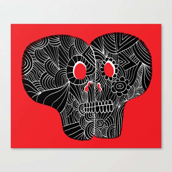 Love Skulls Canvas Print