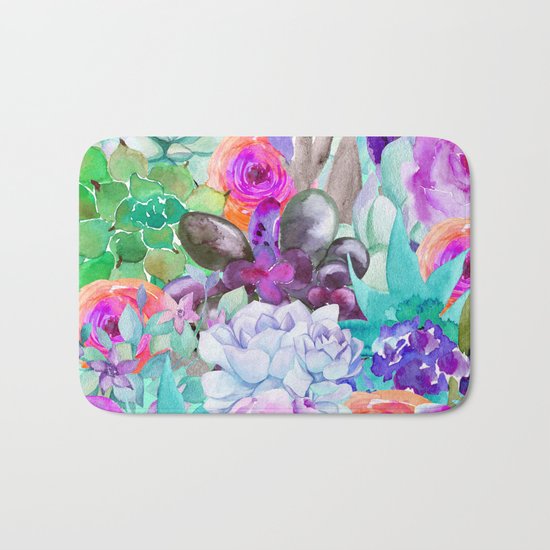 spring pastels Bath Mat