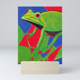 abstract frog Mini Art Print