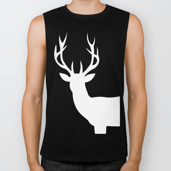 The White Deer Biker Tank