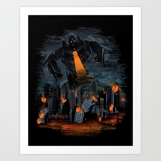 Evil Will Burn Art Print
