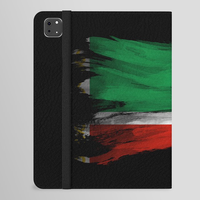 Chechnya flag brush stroke, national flag iPad Folio Case