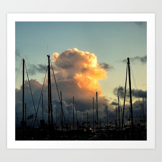 Godzilla Rises Art Print
