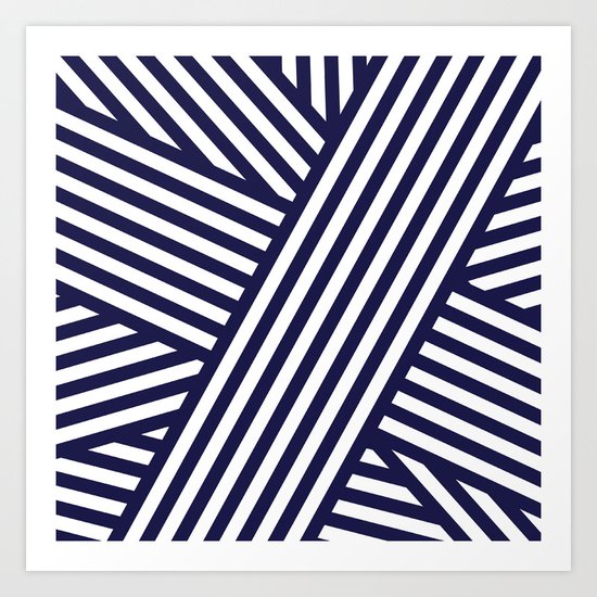 Nautical Bandaids Art Print