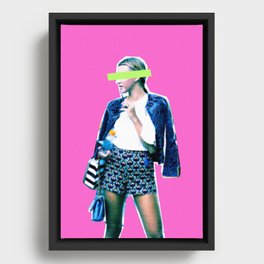 Neon Fashion Week Framed Canvas