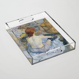 Henri de Toulouse-Lautrec - Rousse (La Toilette) (1889) Acrylic Tray