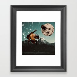 Piano Moon Framed Art Print