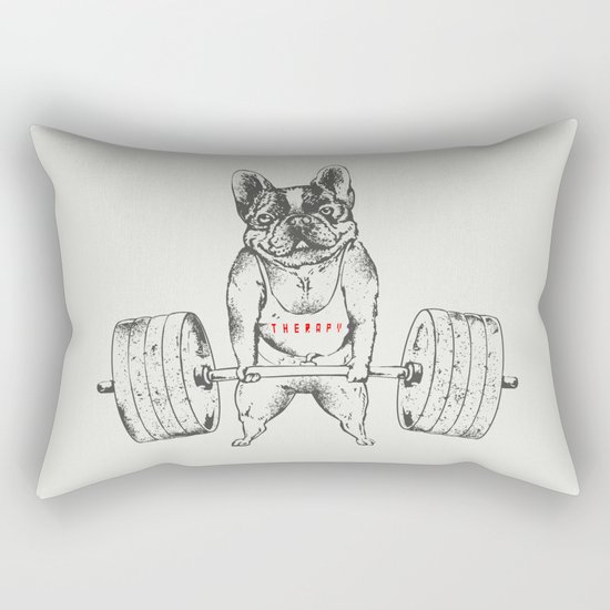 Frenchie Lift Rectangular Pillow