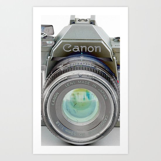 Old Canon AE-1 Camera Art Print