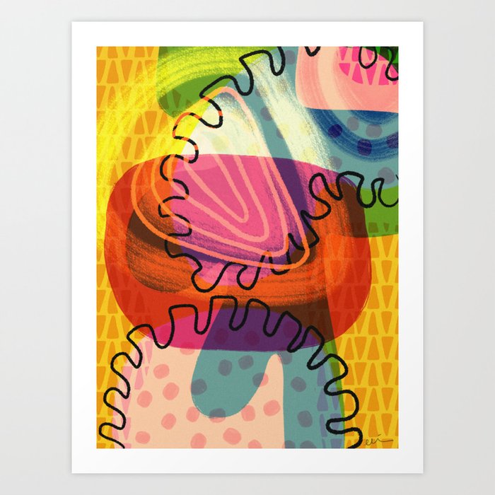 "Broken Rainbow" Abstract Art Print