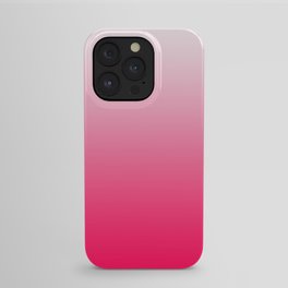 White and Warm Pink Gradient 045 iPhone Case
