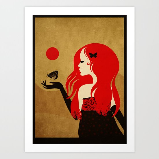 madame butterfly Art Print