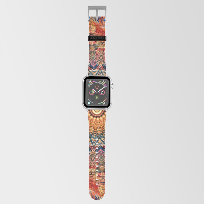 Indian Summer I - Colorful Boho Feather Mandala Apple Watch Band