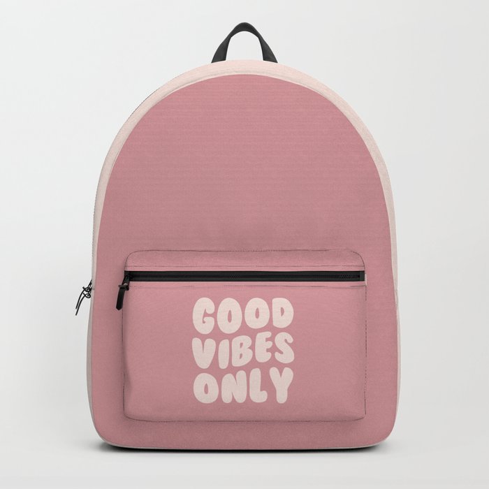 Good Vibes Only Quote Backpack