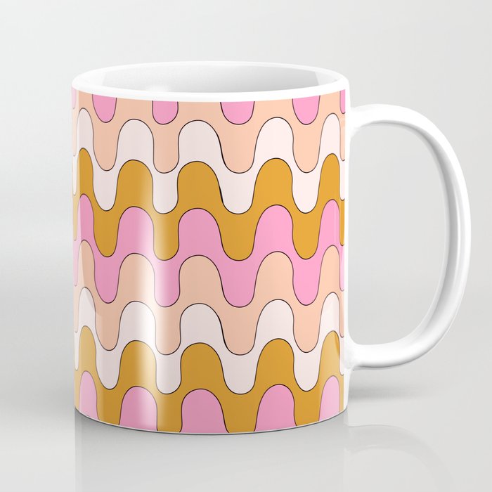 Squiggles - Pink/Orange Coffee Mug