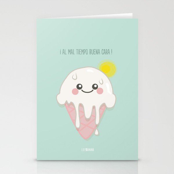 Get Wallpaper Al Mal Tiempo Buena Cara Stationery Cards By Lilybanana Society6 For Android