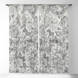 Botanical Pattern II Sheer Curtain