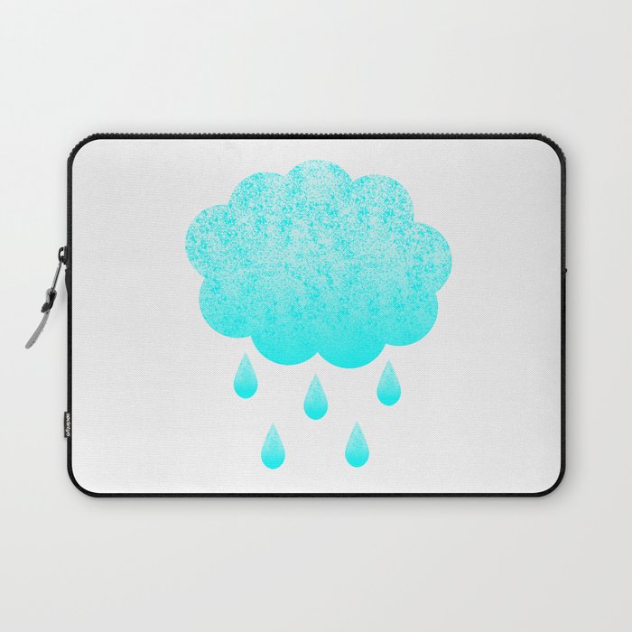 Cloud and randrops Laptop Sleeve