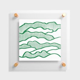 Abstract mountains line 11 Floating Acrylic Print