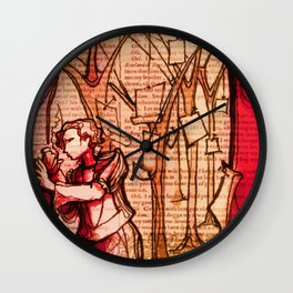 As You Like It - Shakespeare Romance Folio Illustration Wall Clock