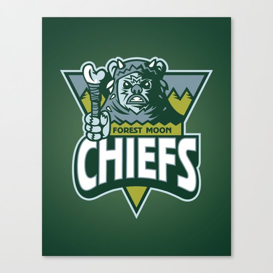 Forest Moon Chiefs - Green Canvas Print