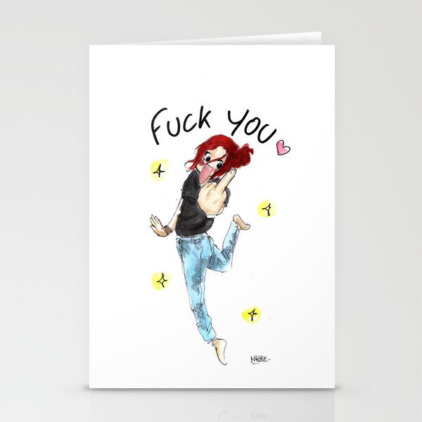 F*CK YOU ! Stationery Cards